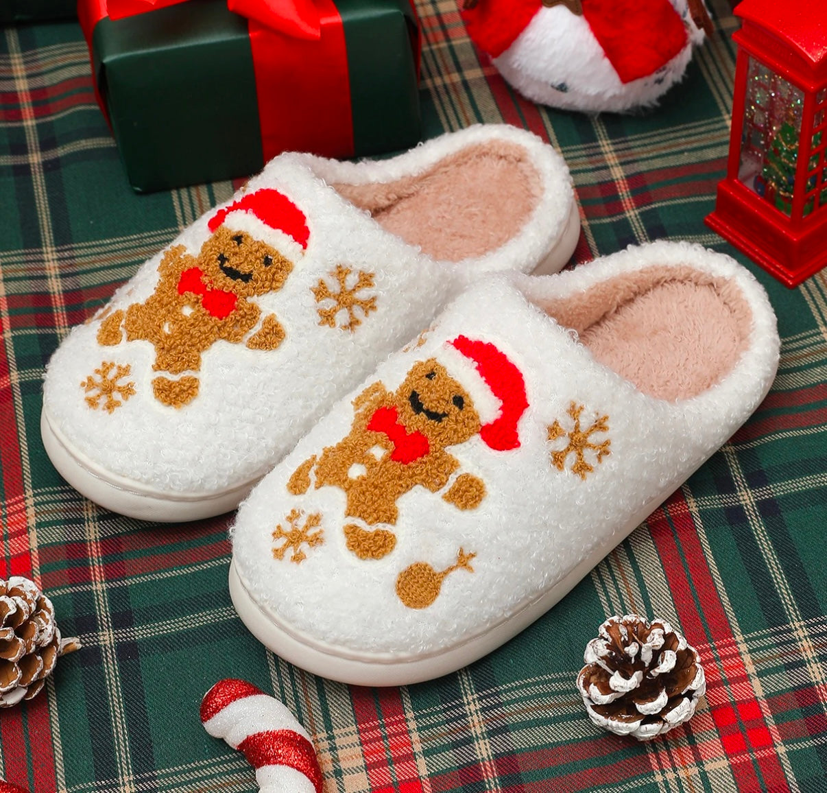 Fluffy Christmas Slipper
