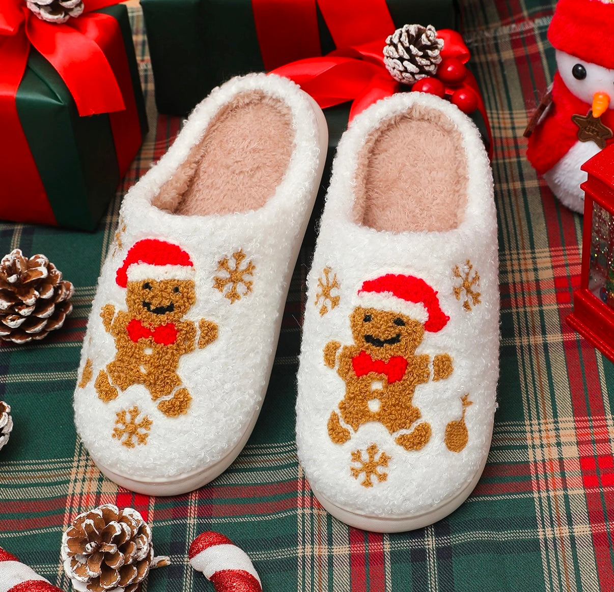 Fluffy Christmas Slipper