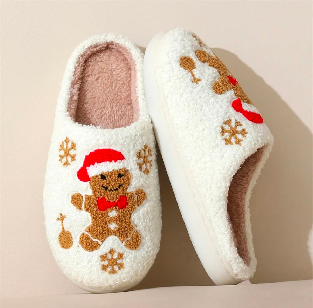 Fluffy Christmas Slipper