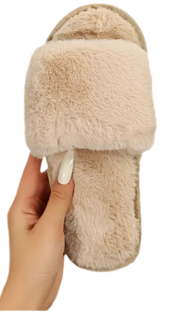 Fluffy Slipper Beige